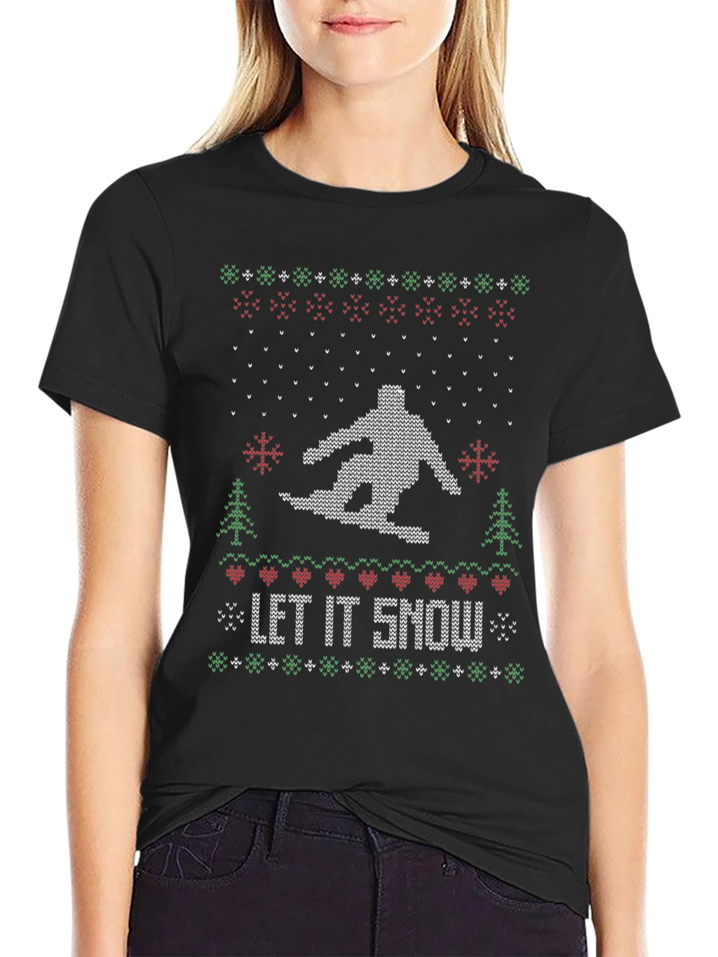 Let It Snow Ugly Christmas T-Shirt