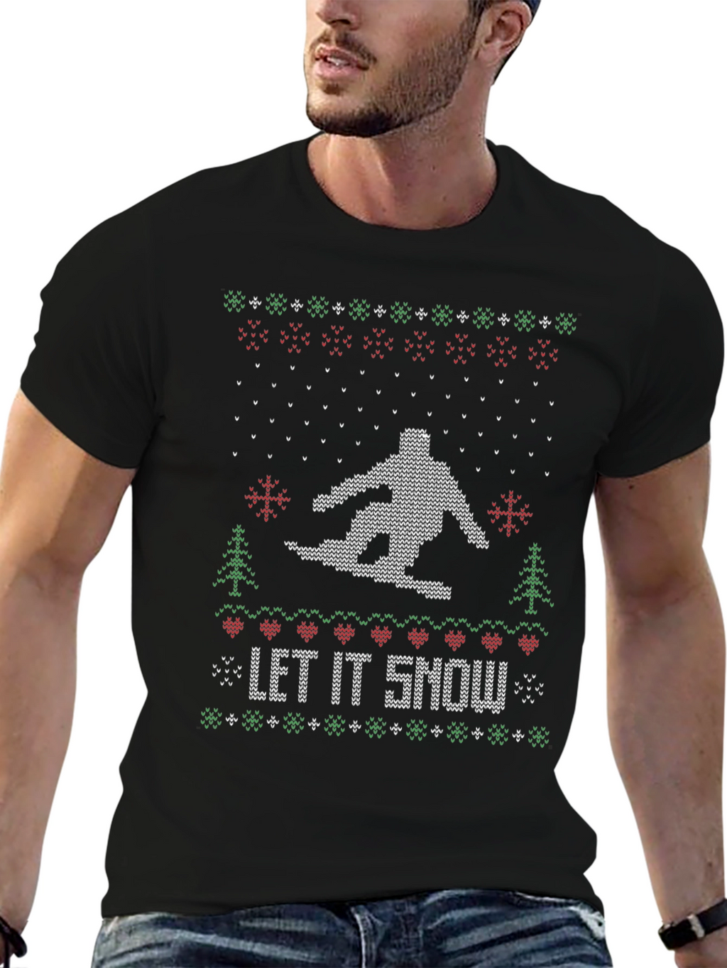 Let It Snow Ugly Christmas T-Shirt