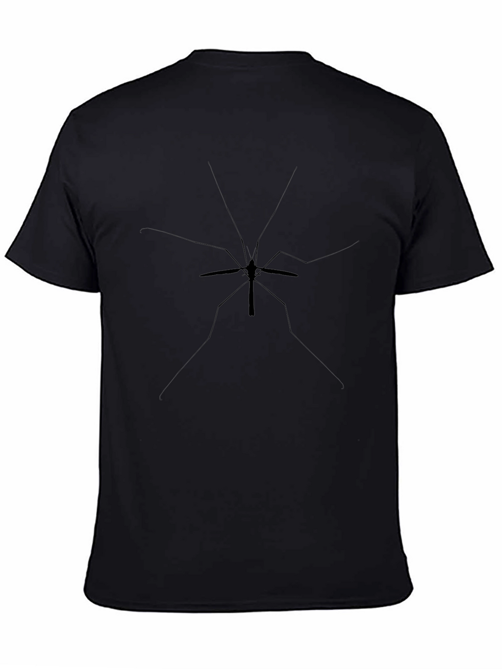 Minimalist Mosquito Graphic Black T-Shirt