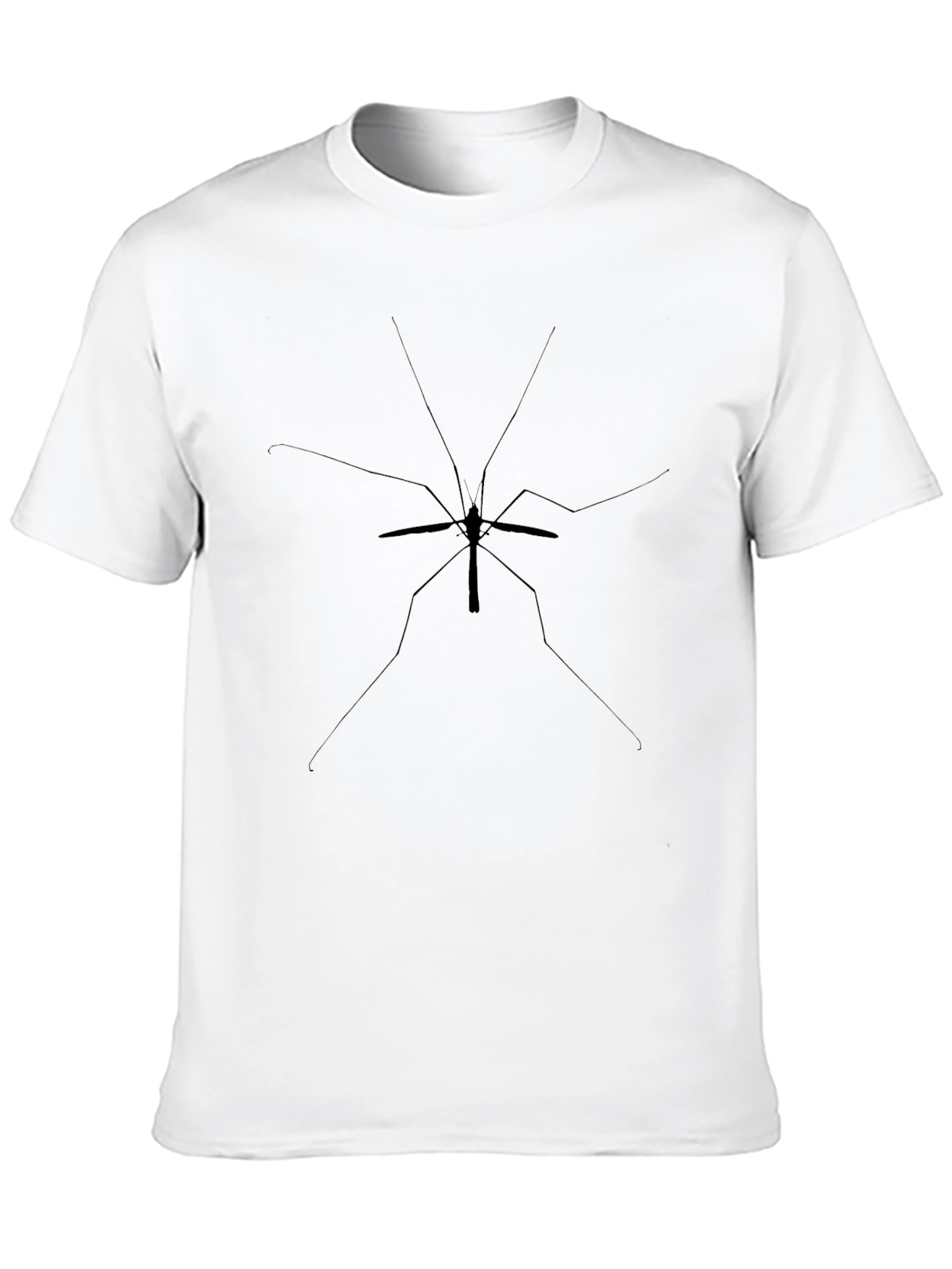 Minimalist Mosquito Graphic Black T-Shirt