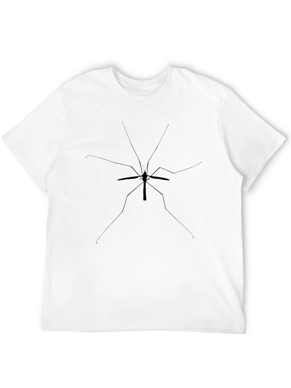 Minimalist Mosquito Graphic Black T-Shirt