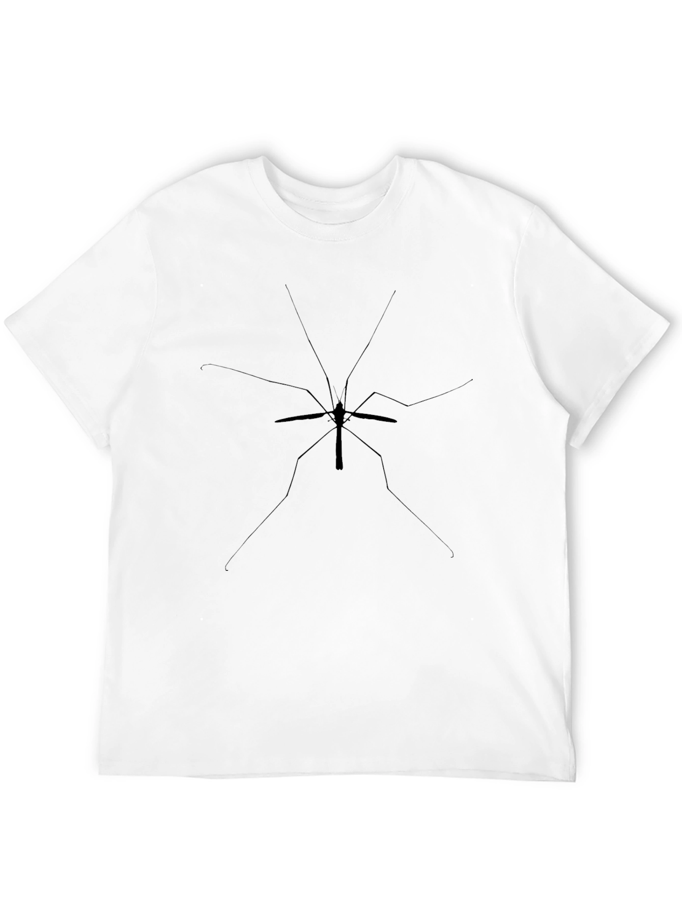 Minimalist Mosquito Graphic Black T-Shirt