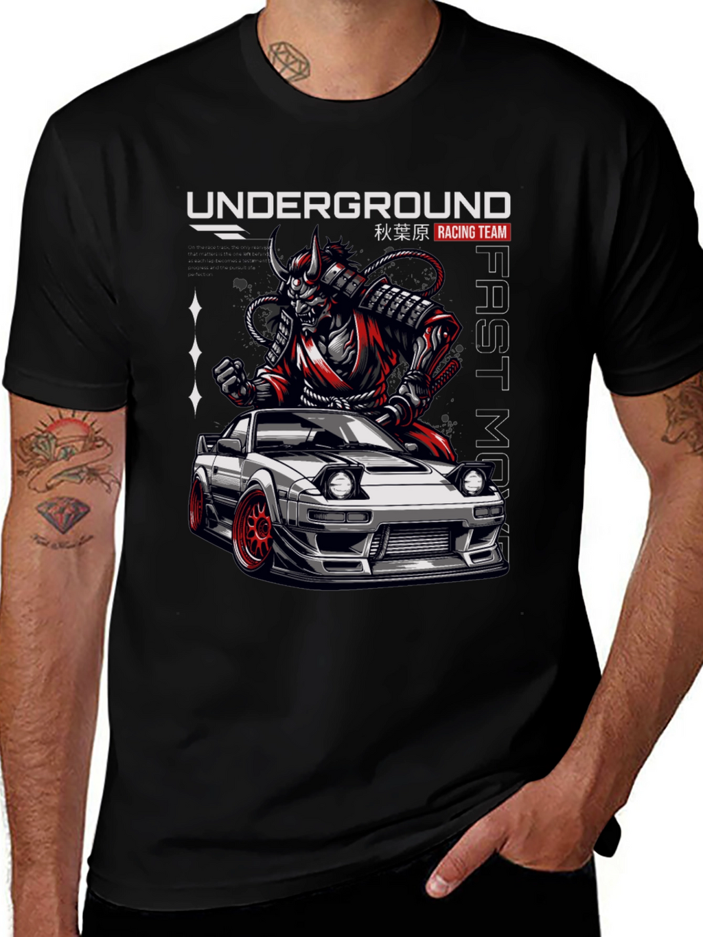 Underground Racing Team Samurai Car T-Shirt