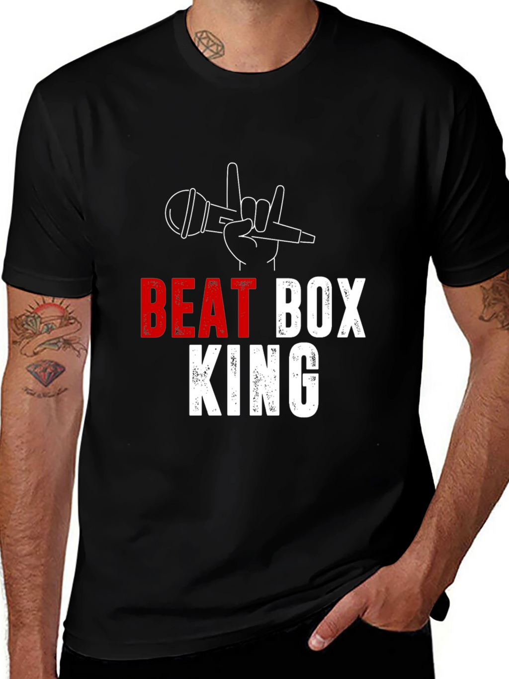 Beat Box King Black T-Shirt