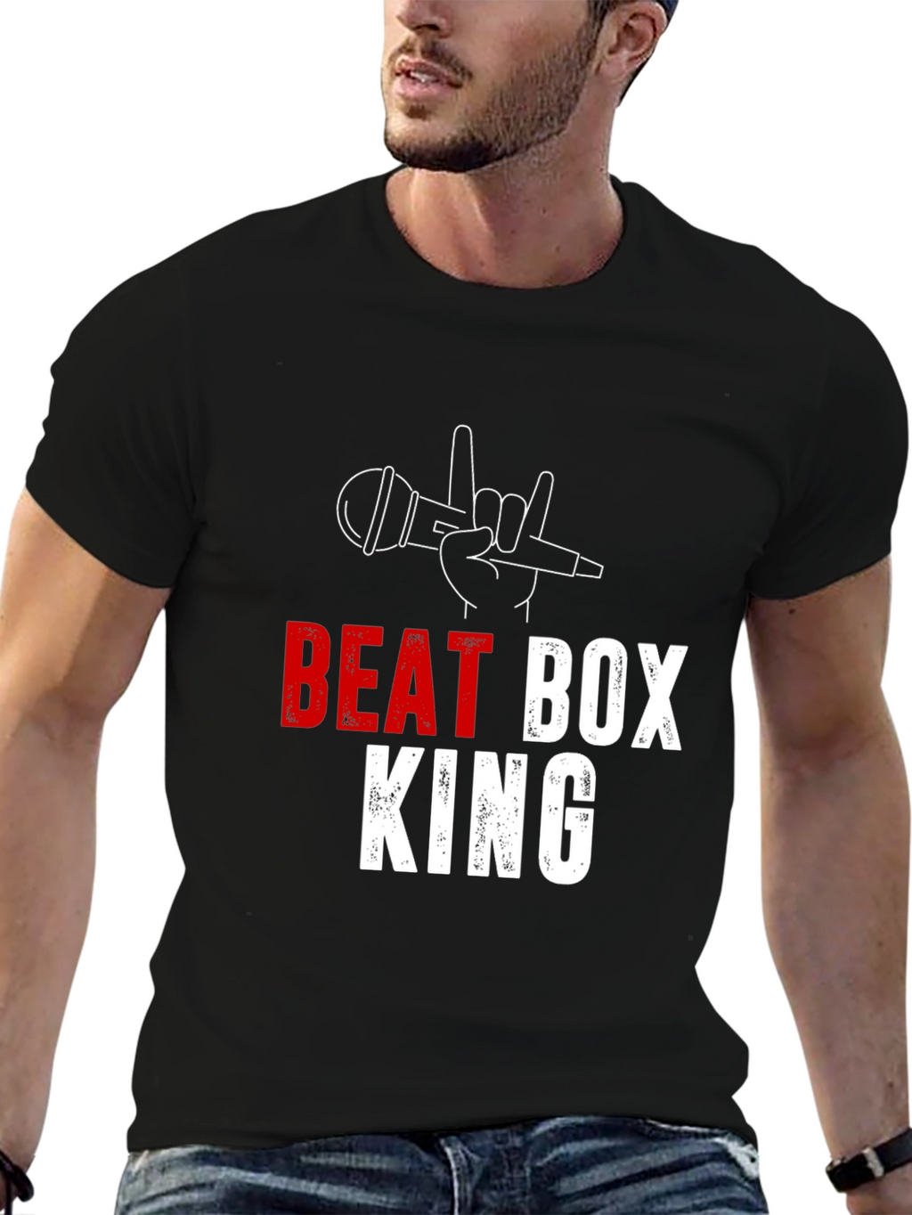 Beat Box King Black T-Shirt
