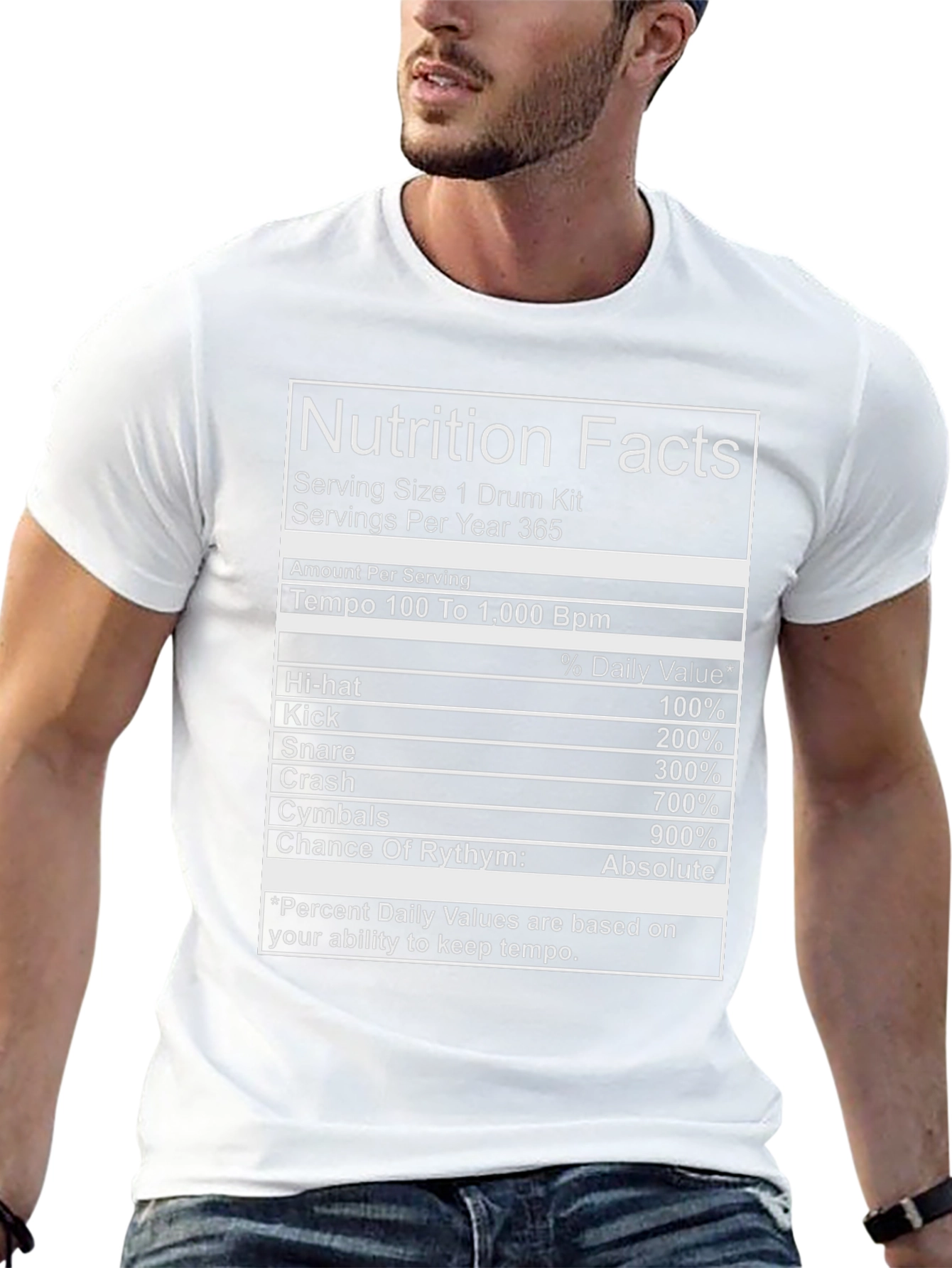 Drummer Nutrition Facts T-Shirt