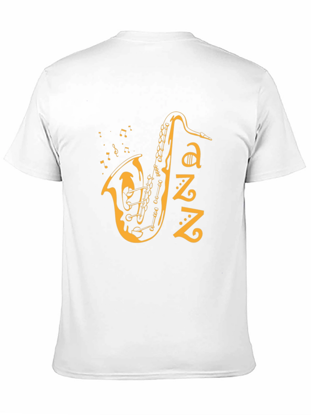 Jazz Saxophone Graphic T-Shirt - Black