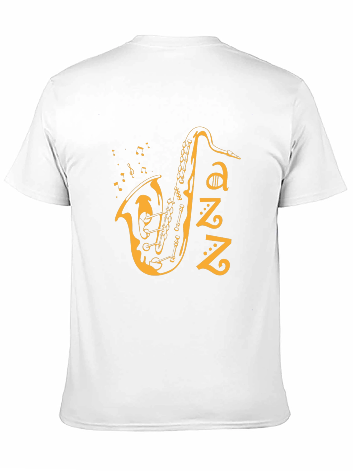 Jazz Saxophone Graphic T-Shirt - Black
