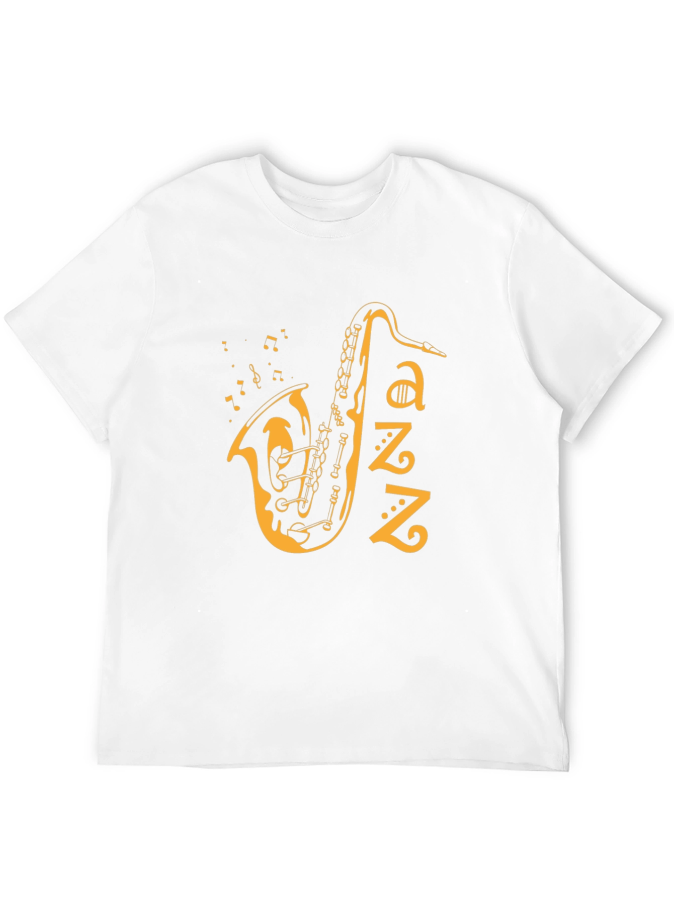 Jazz Saxophone Graphic T-Shirt - Black