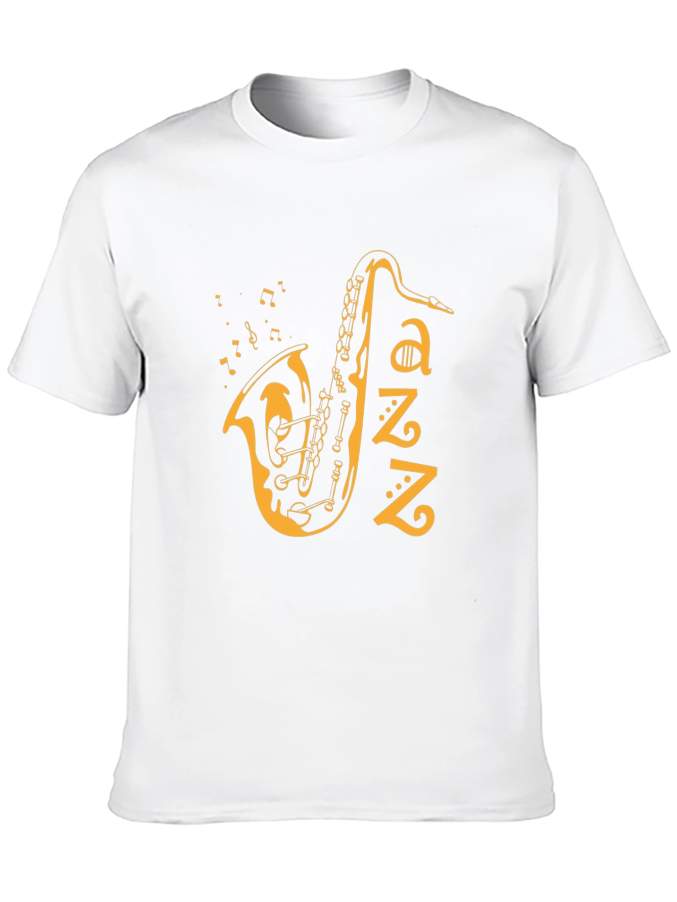 Jazz Saxophone Graphic T-Shirt - Black