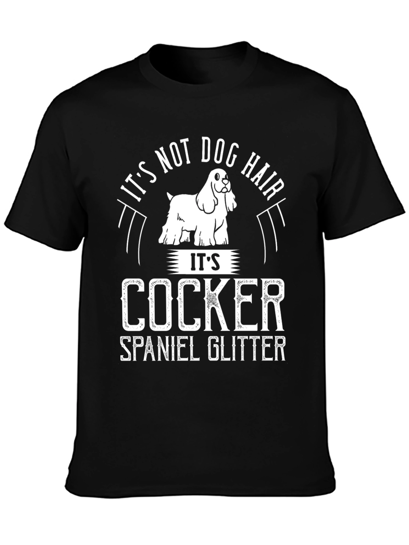 Cocker Spaniel Glitter T-Shirt - Dog Lover Tee