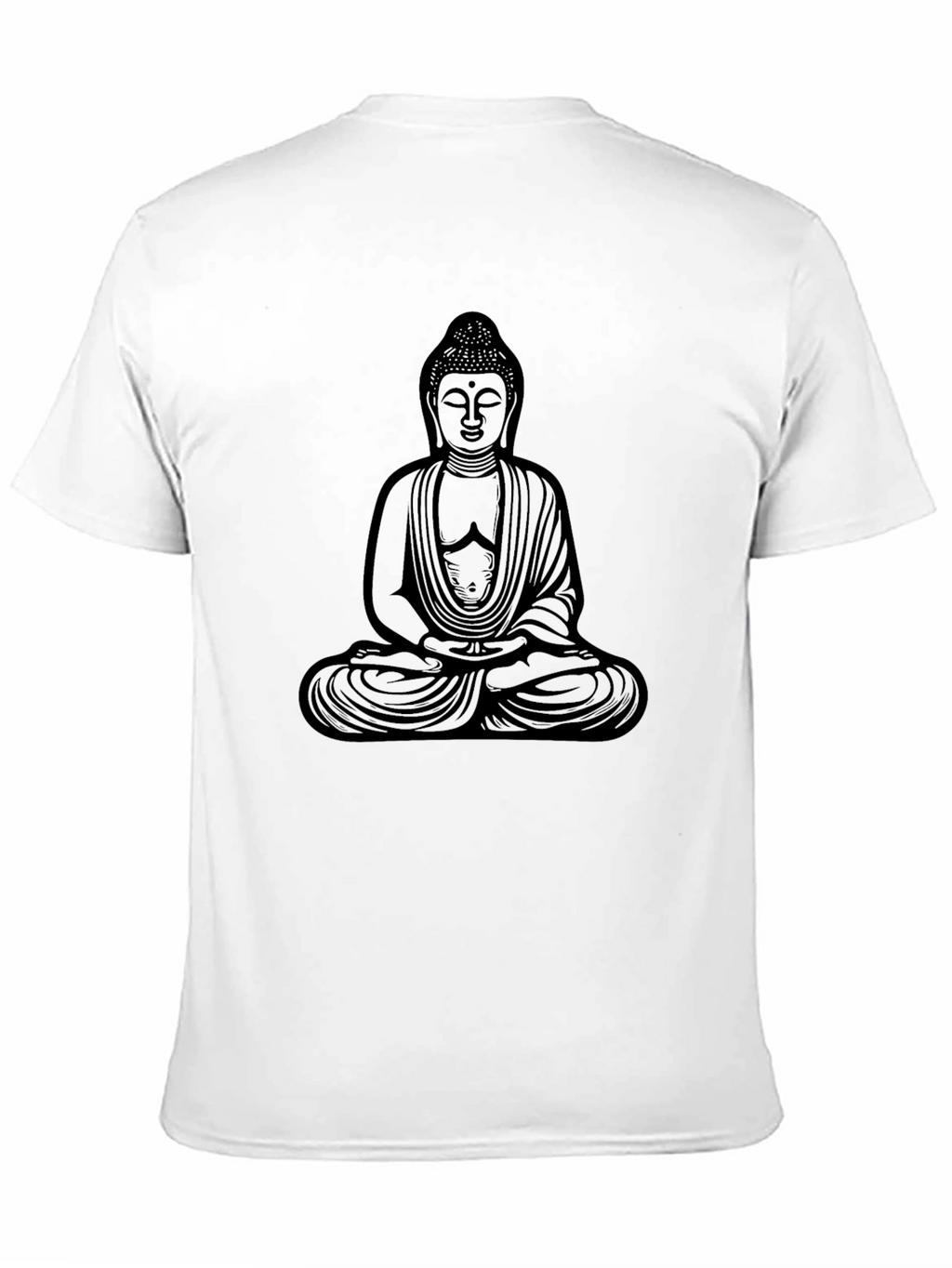Buddha Graphic Tee - Black Casual Style
