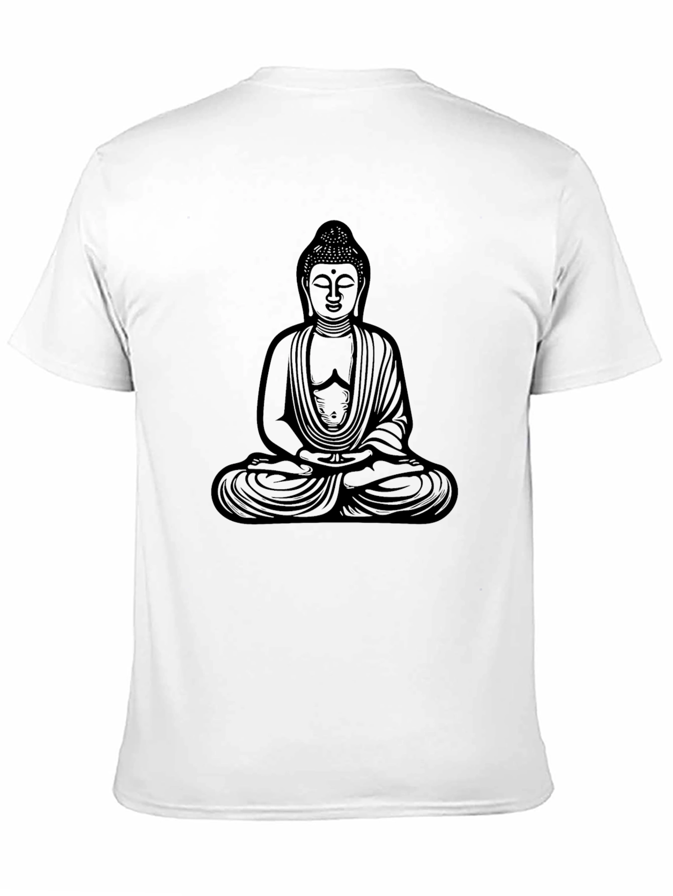 Buddha Graphic Tee - Black Casual Style