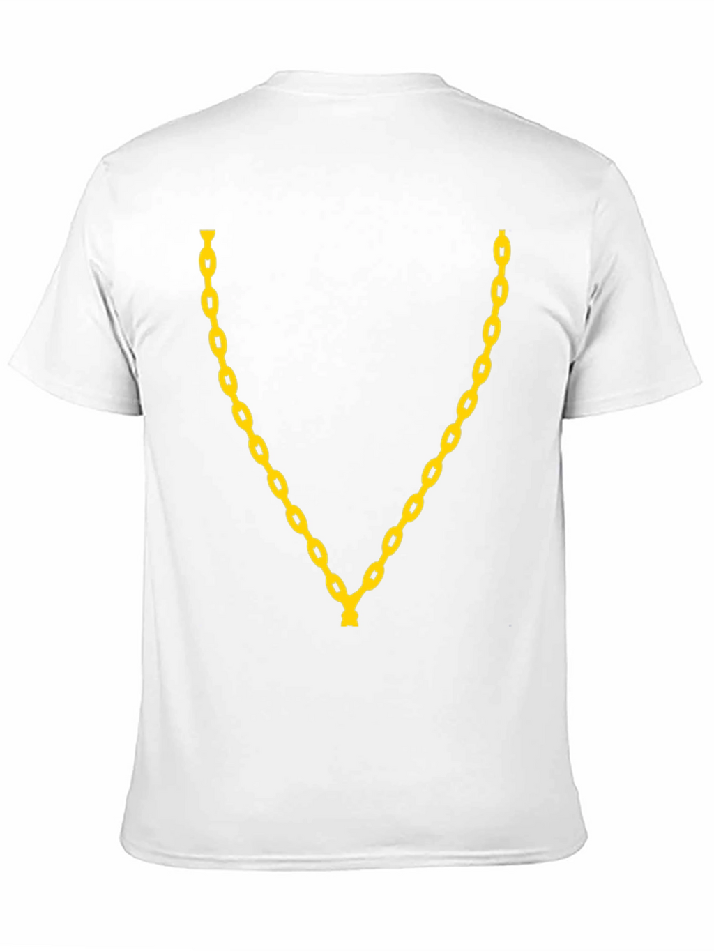 Gold Chain Graphic Print T-Shirt - Black
