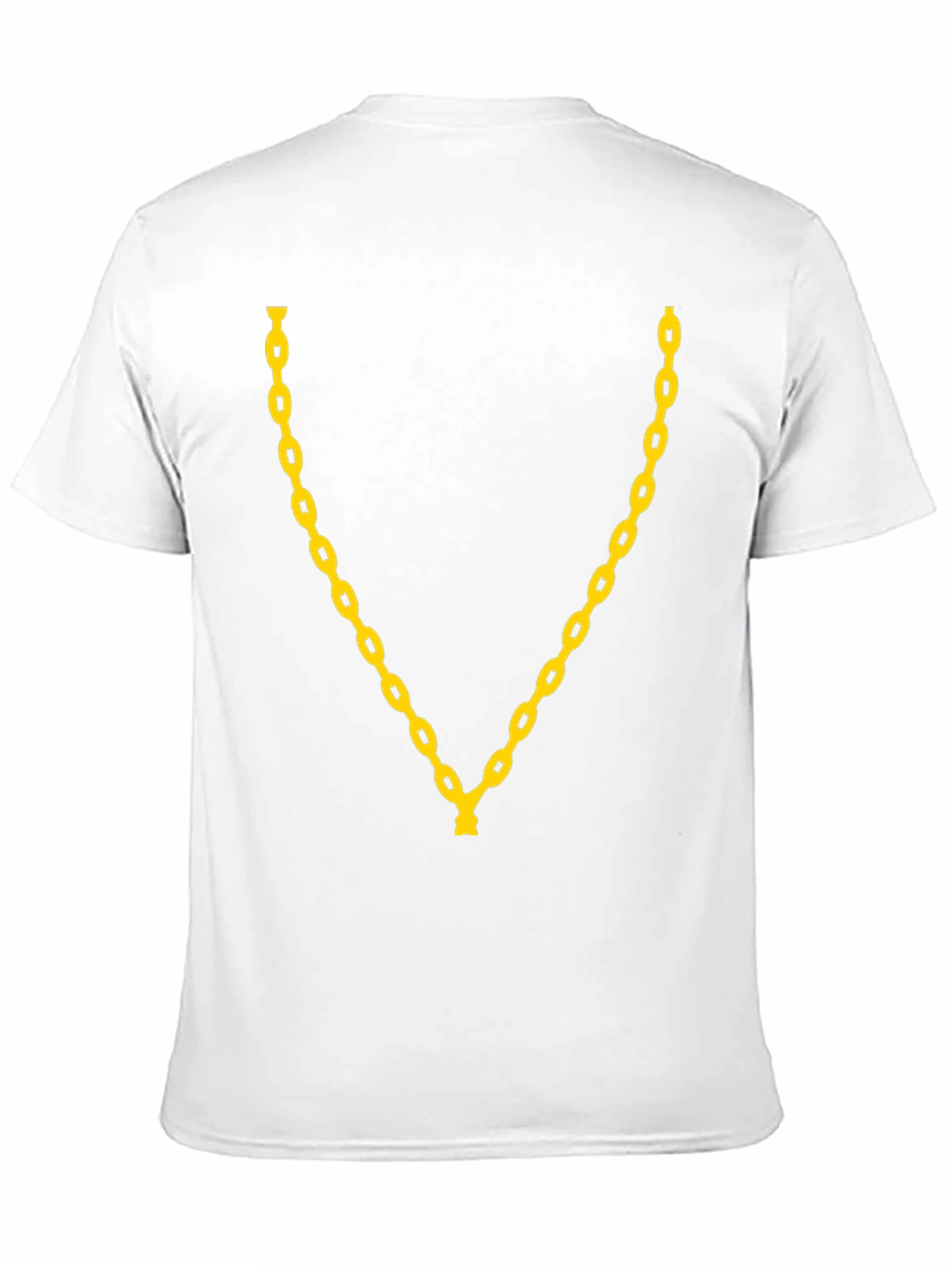 Gold Chain Graphic Print T-Shirt - Black