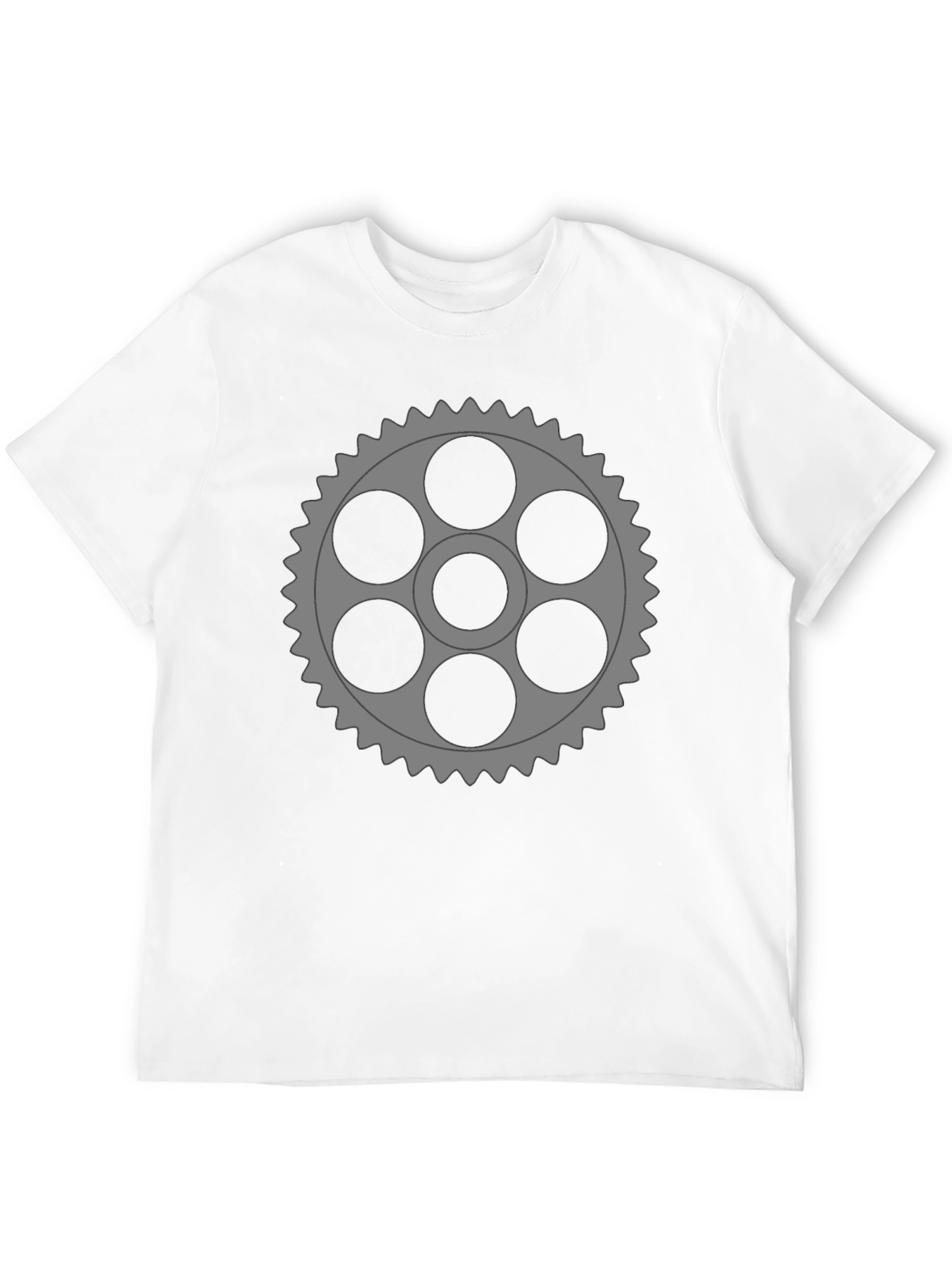Gear Graphic Black T-Shirt - Unique Design
