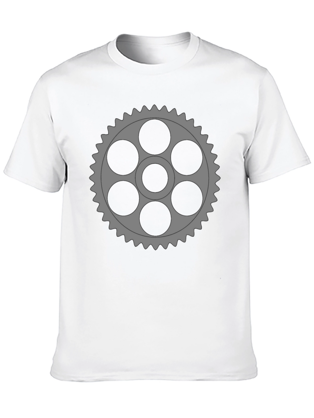 Gear Graphic Black T-Shirt - Unique Design