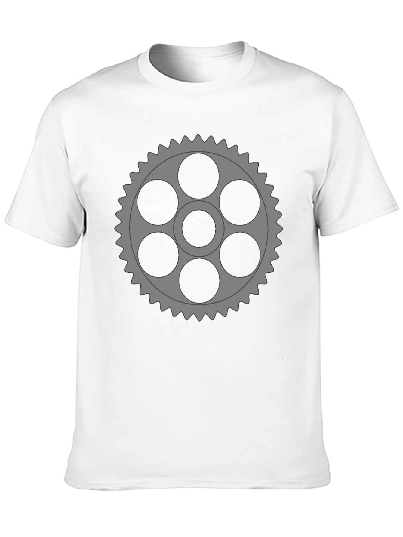 Gear Graphic Black T-Shirt - Unique Design