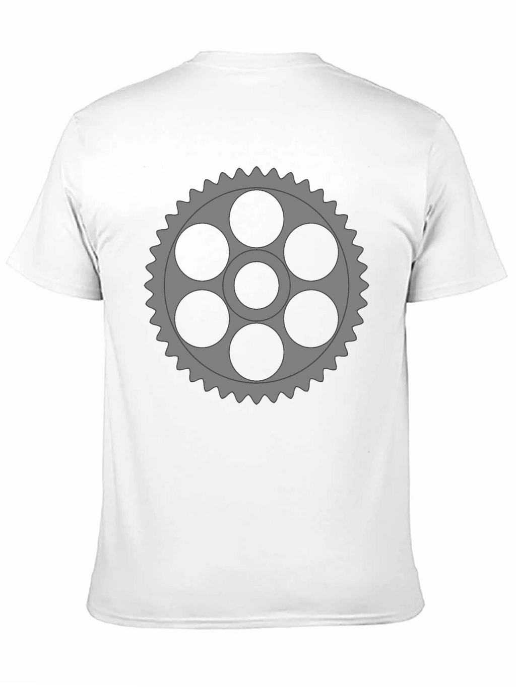 Gear Graphic Black T-Shirt - Unique Design
