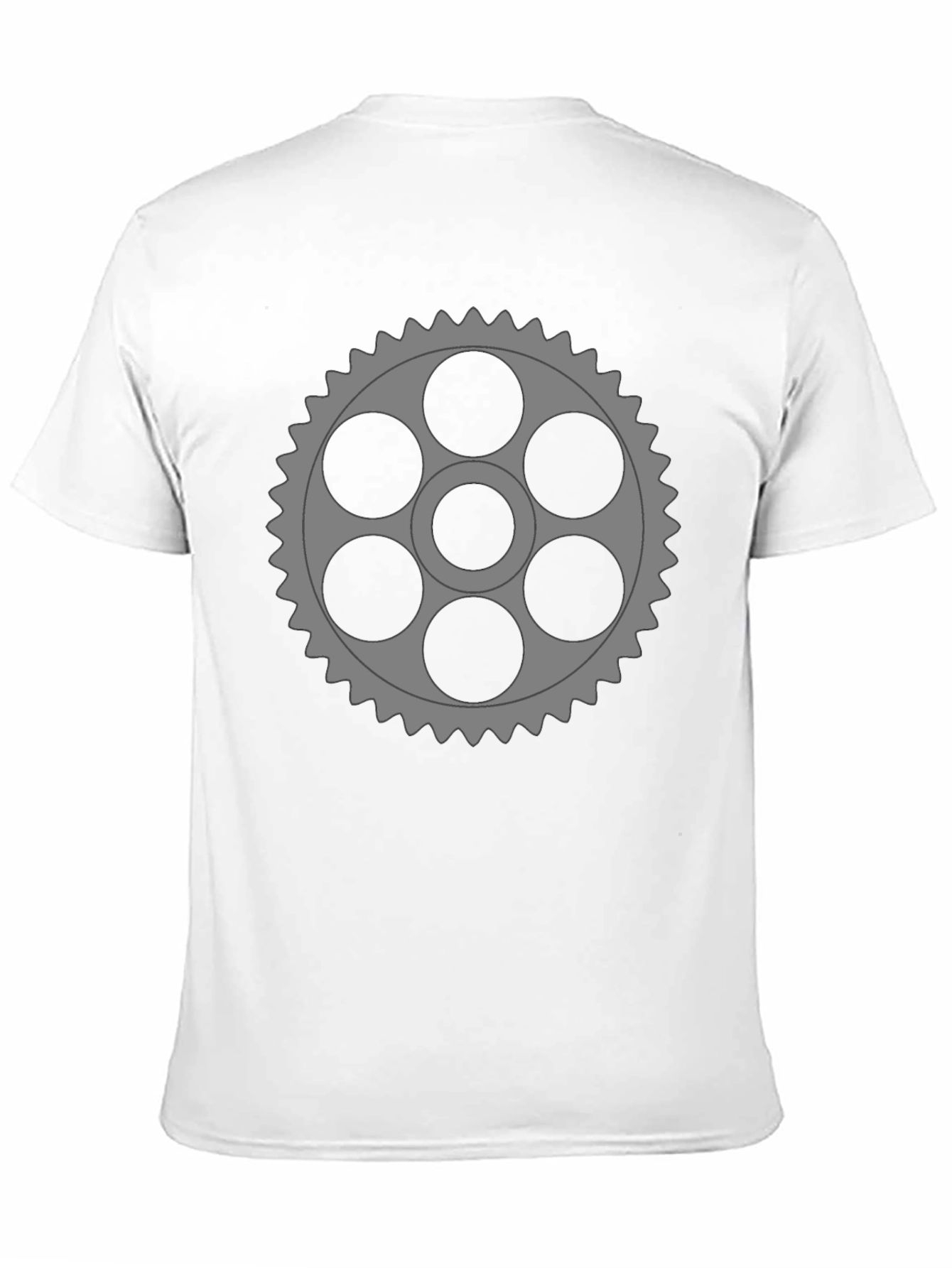 Gear Graphic Black T-Shirt - Unique Design