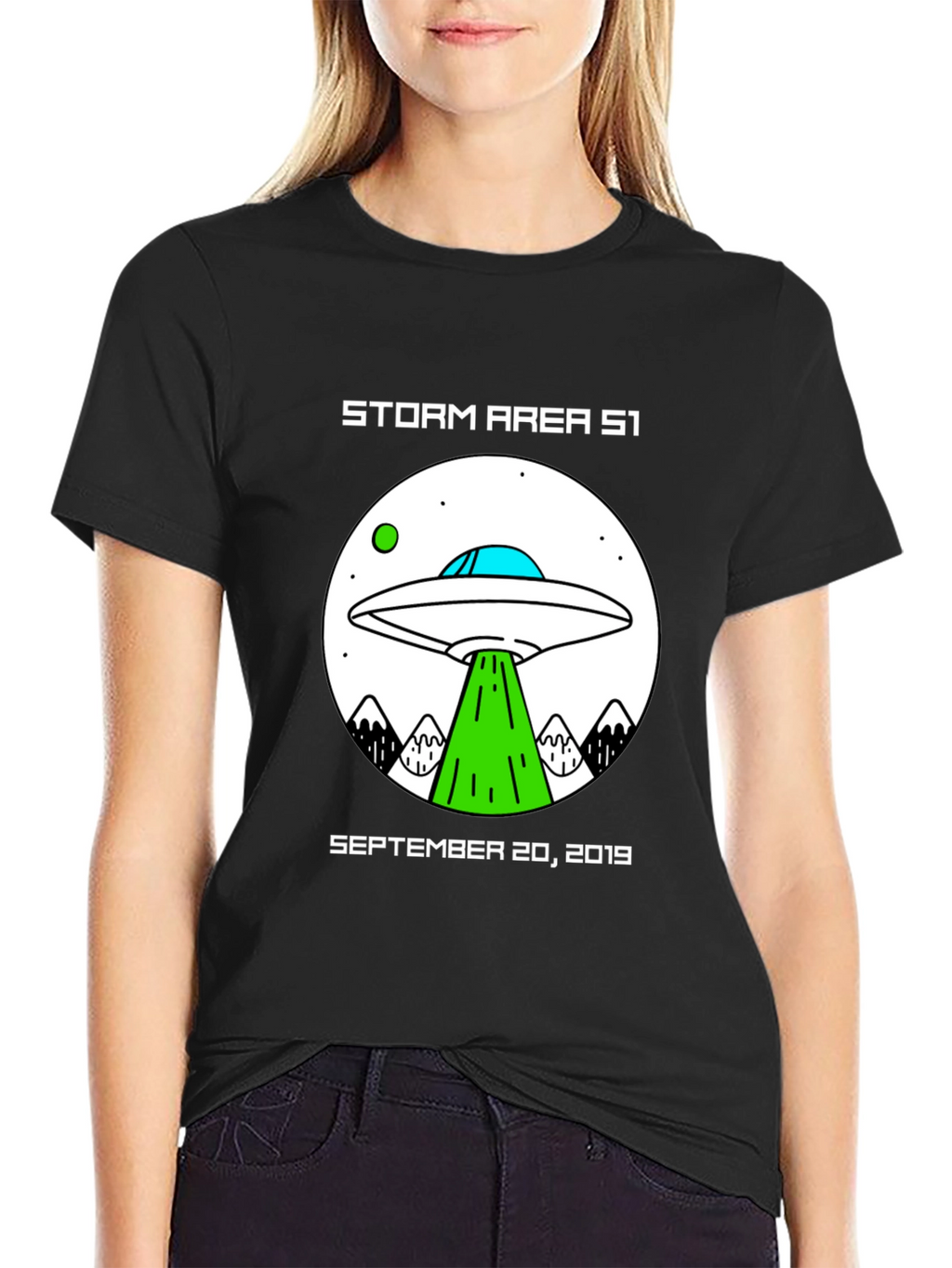 Storm Area 51 UFO Graphic T-Shirt