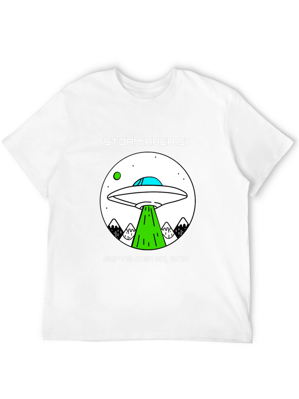 Storm Area 51 UFO Graphic T-Shirt
