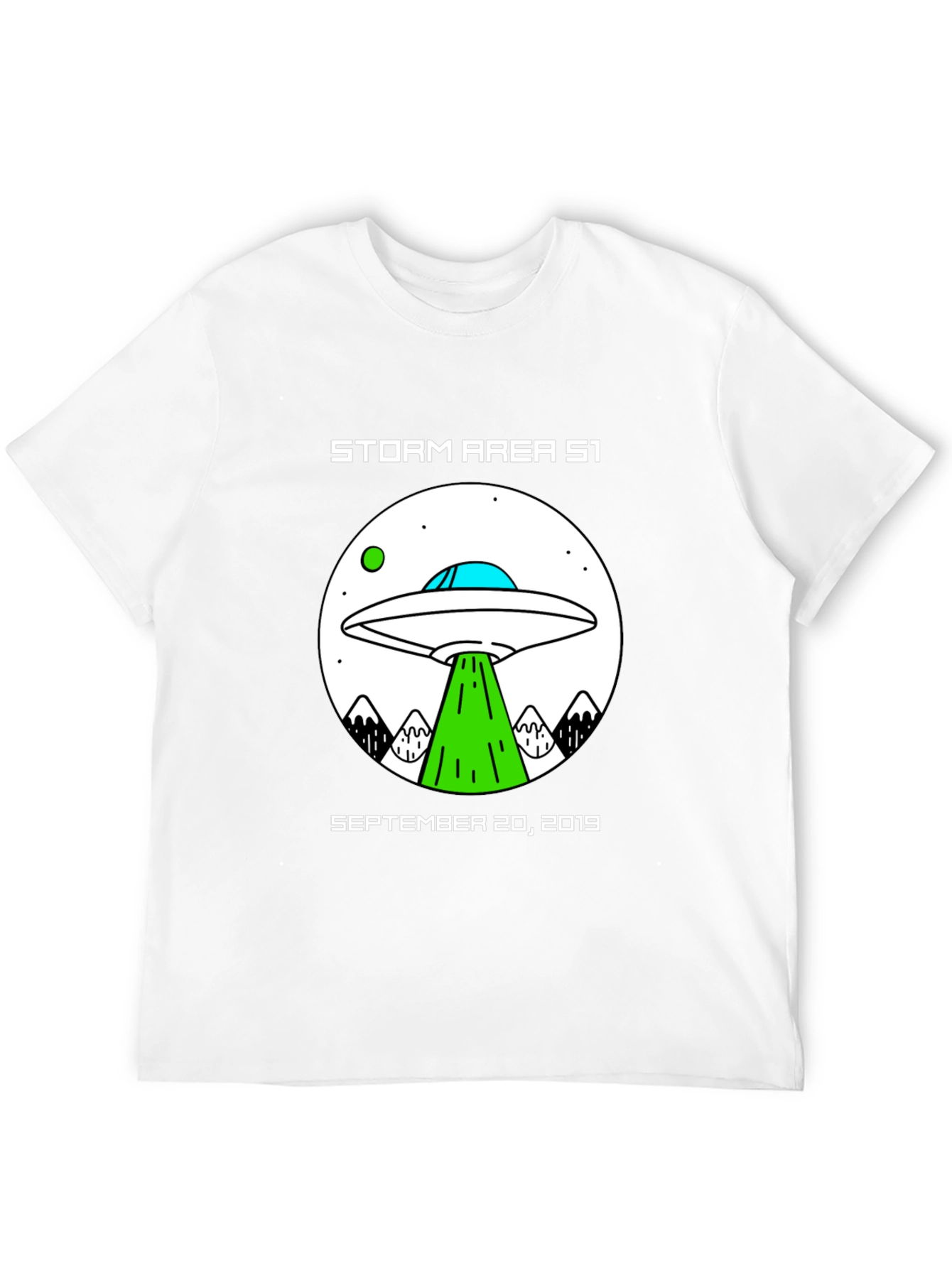 Storm Area 51 UFO Graphic T-Shirt
