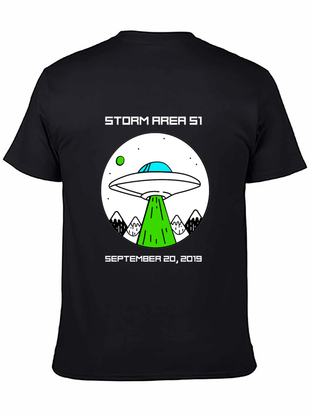 Storm Area 51 UFO Graphic T-Shirt