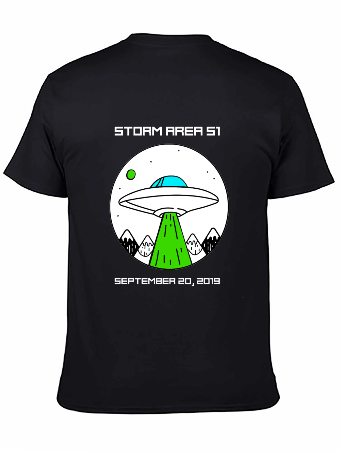 Storm Area 51 UFO Graphic T-Shirt