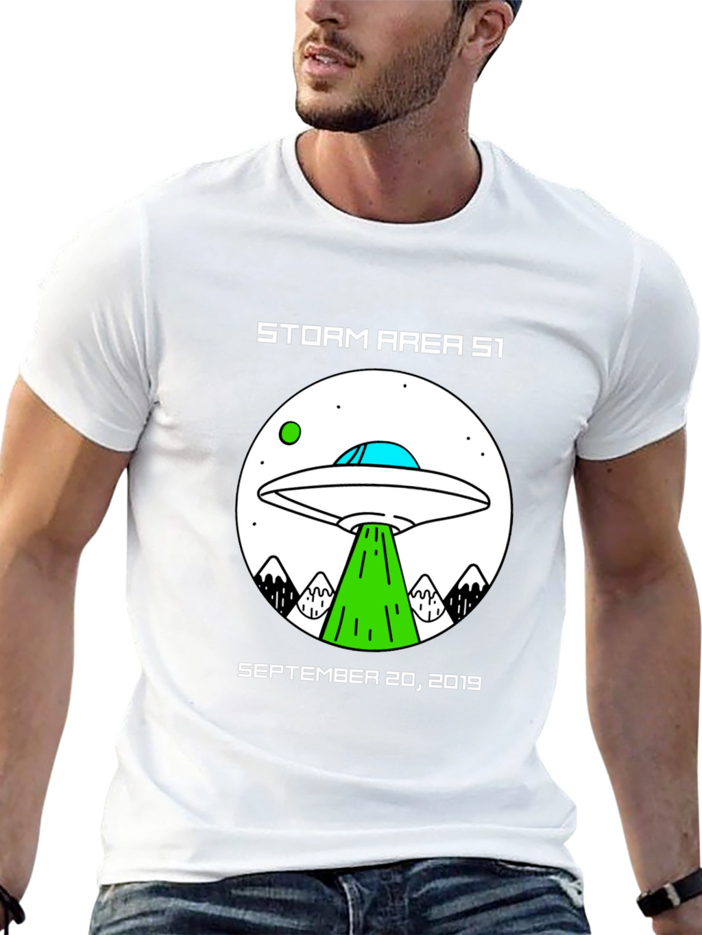Storm Area 51 UFO Graphic T-Shirt