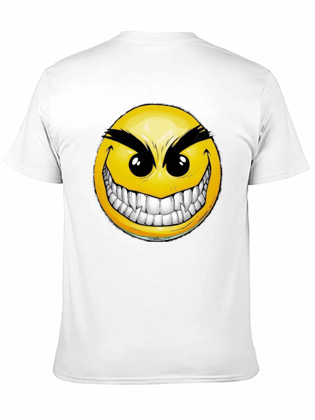 Evil Grin Smiley Face Graphic T-Shirt