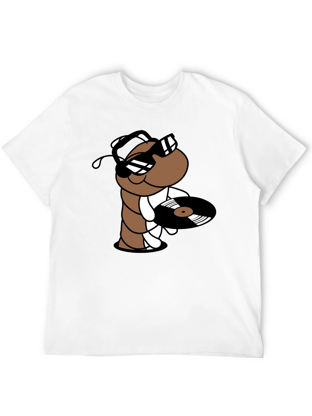 Cool DJ Worm Black T-Shirt