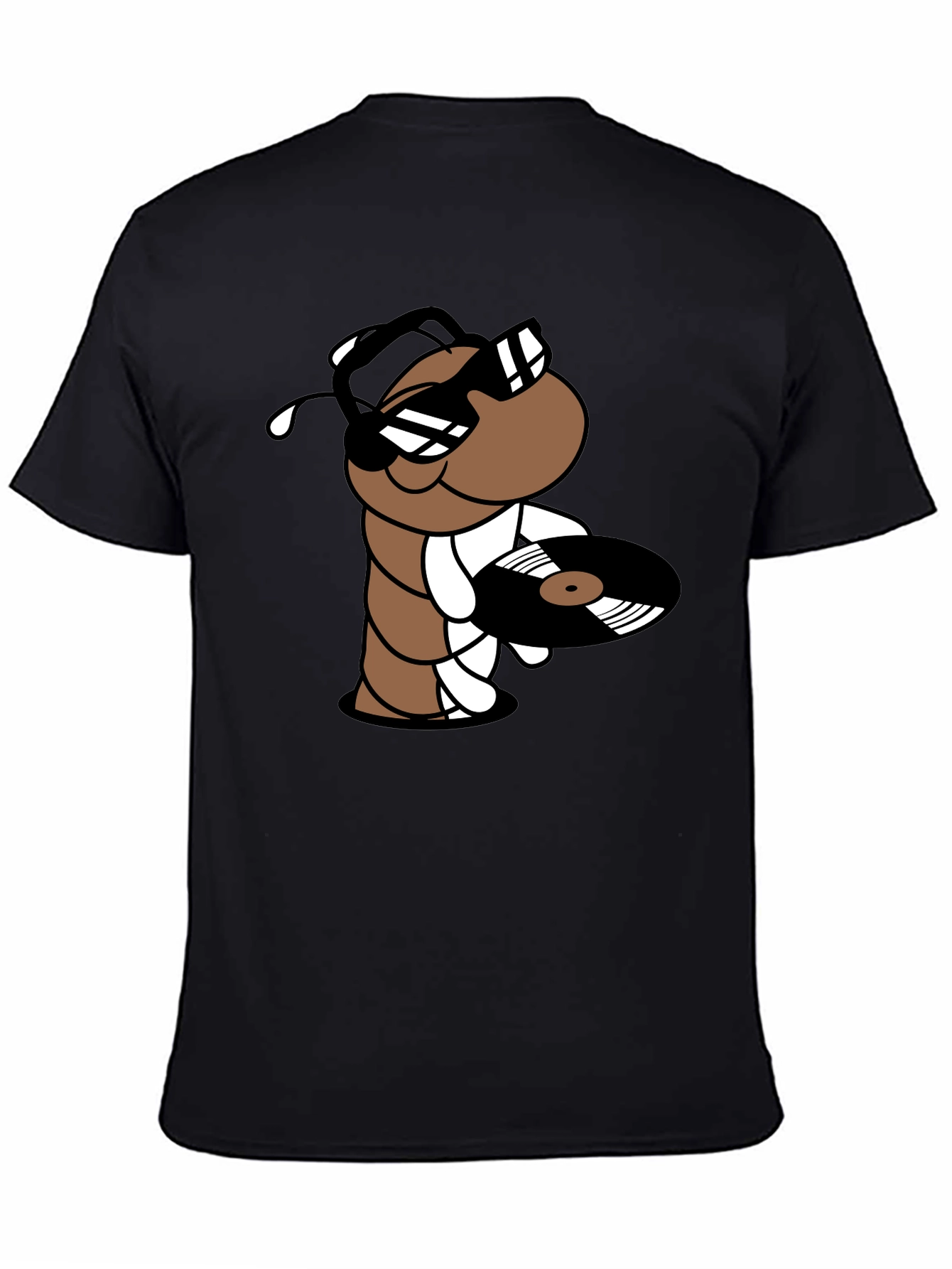 Cool DJ Worm Black T-Shirt