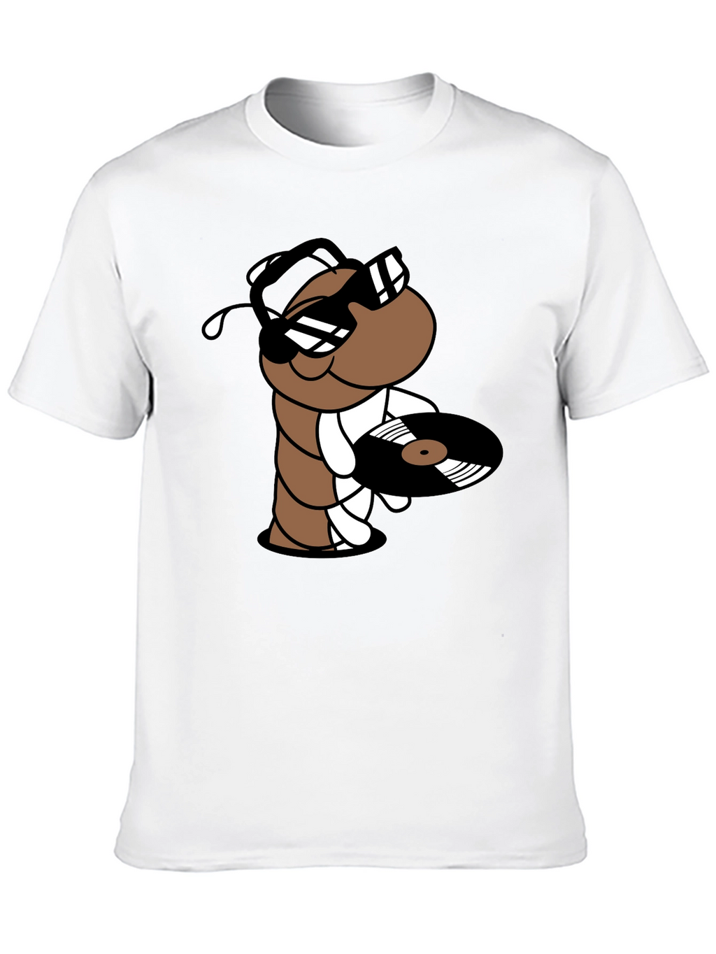 Cool DJ Worm Black T-Shirt