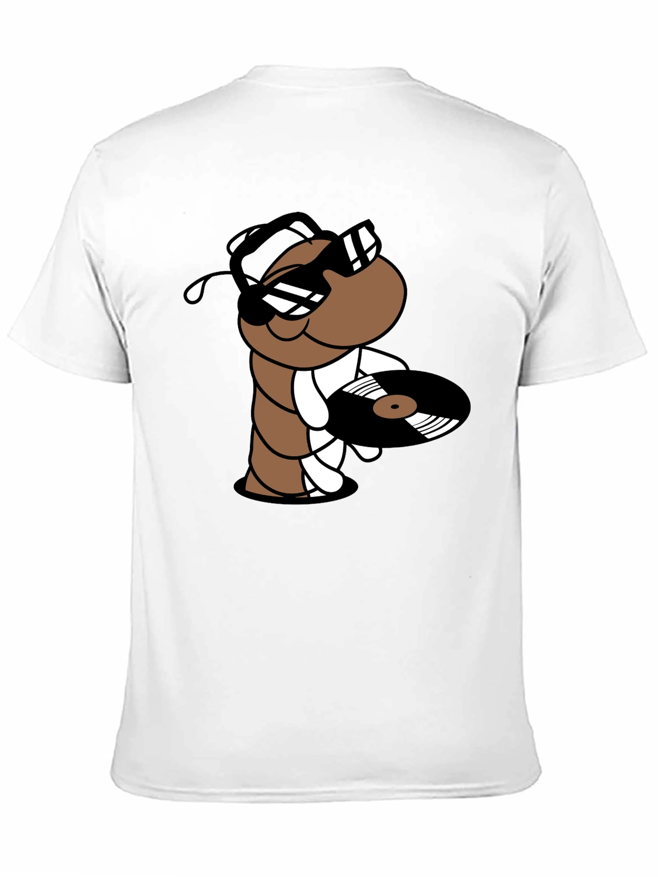 Cool DJ Worm Black T-Shirt