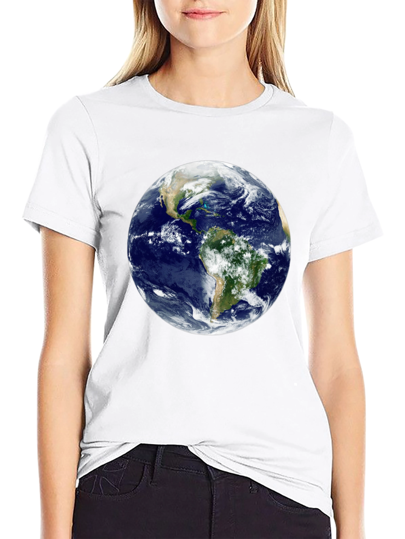 Earth Graphic Black T-Shirt - Global Awareness Tee