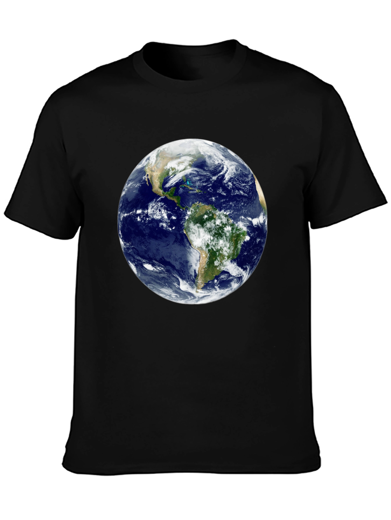 Earth Graphic Black T-Shirt - Global Awareness Tee