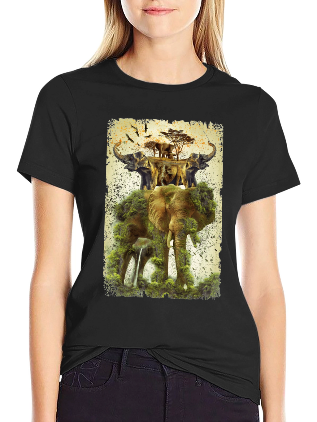 Elephant Kingdom Mens Graphic Tee