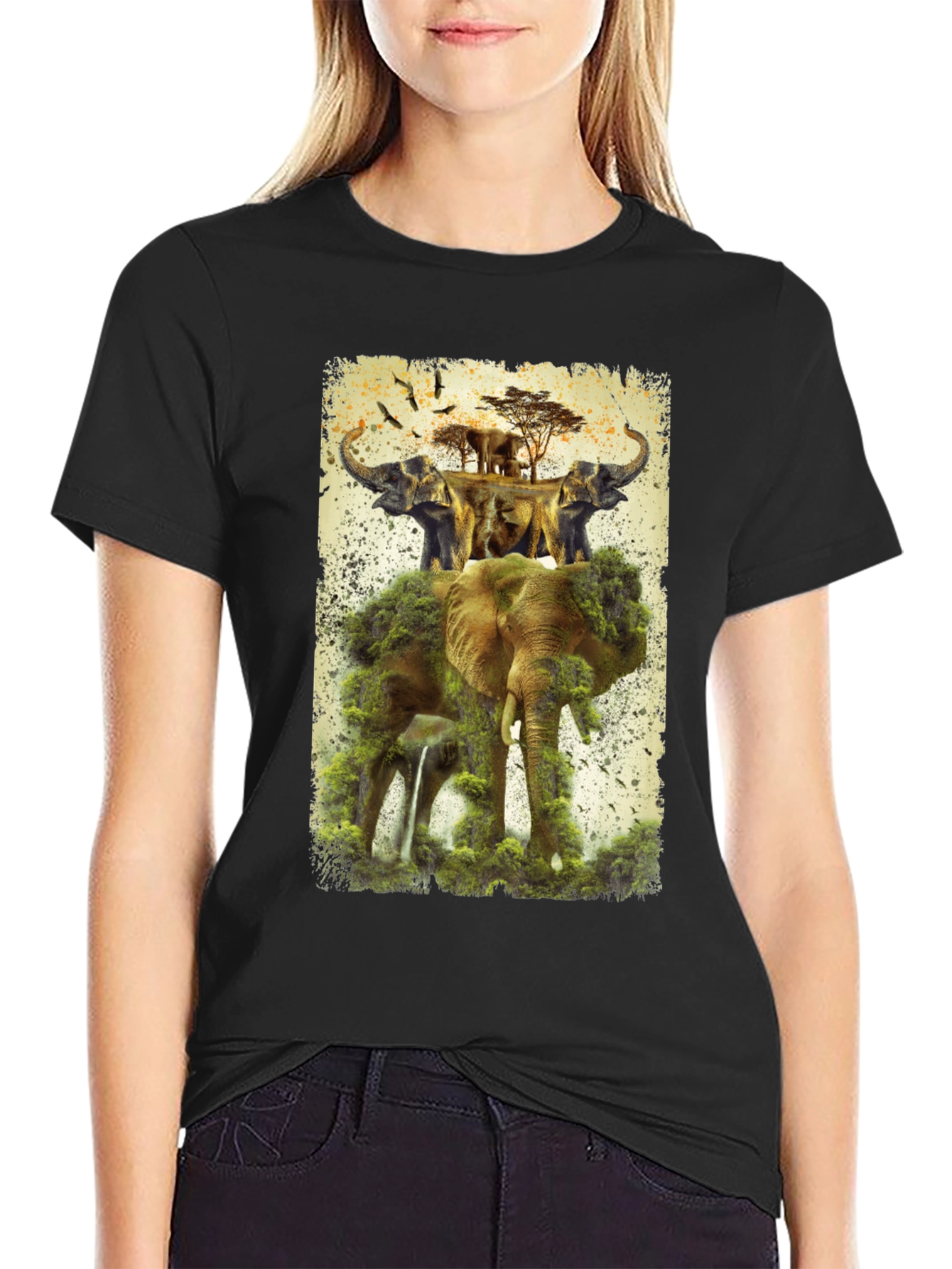 Elephant Kingdom Mens Graphic Tee