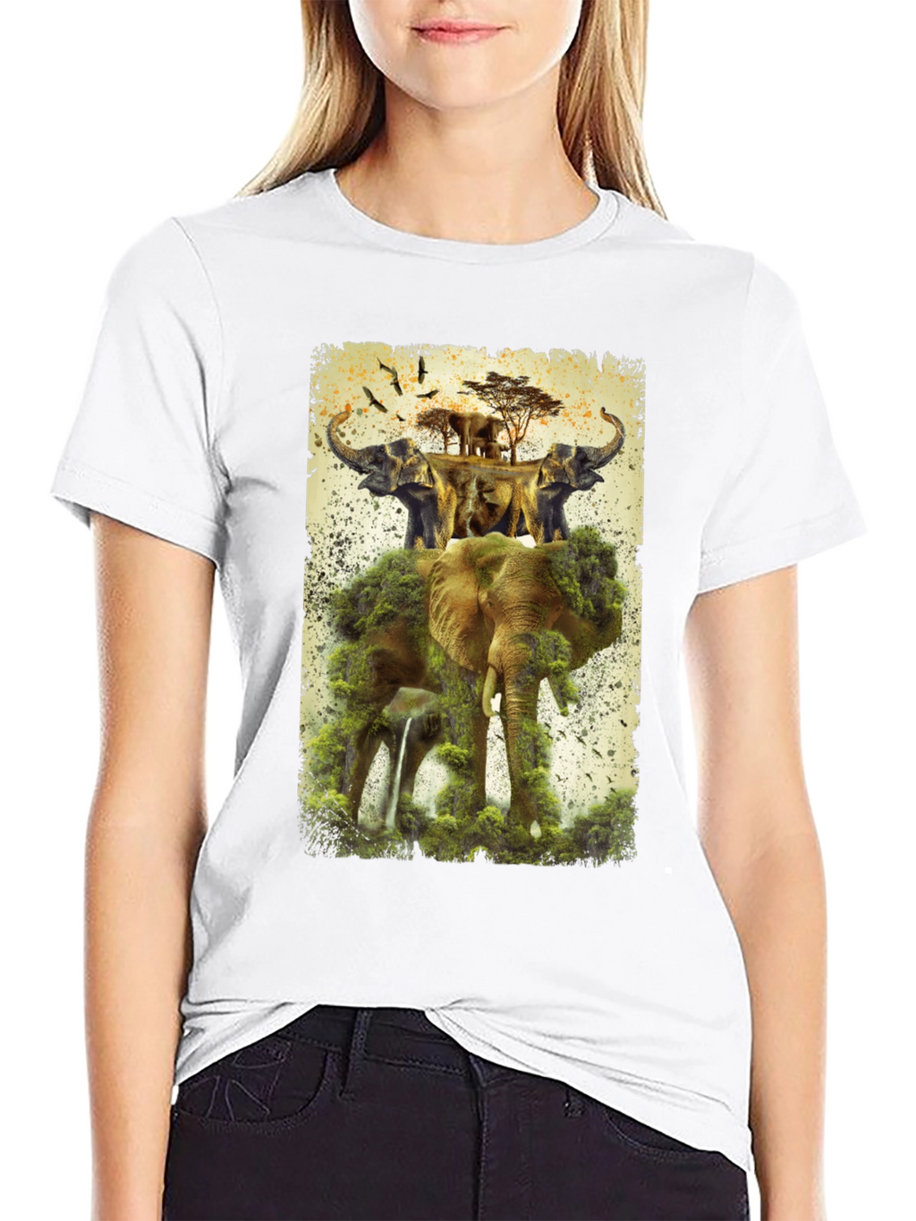 Elephant Kingdom Mens Graphic Tee
