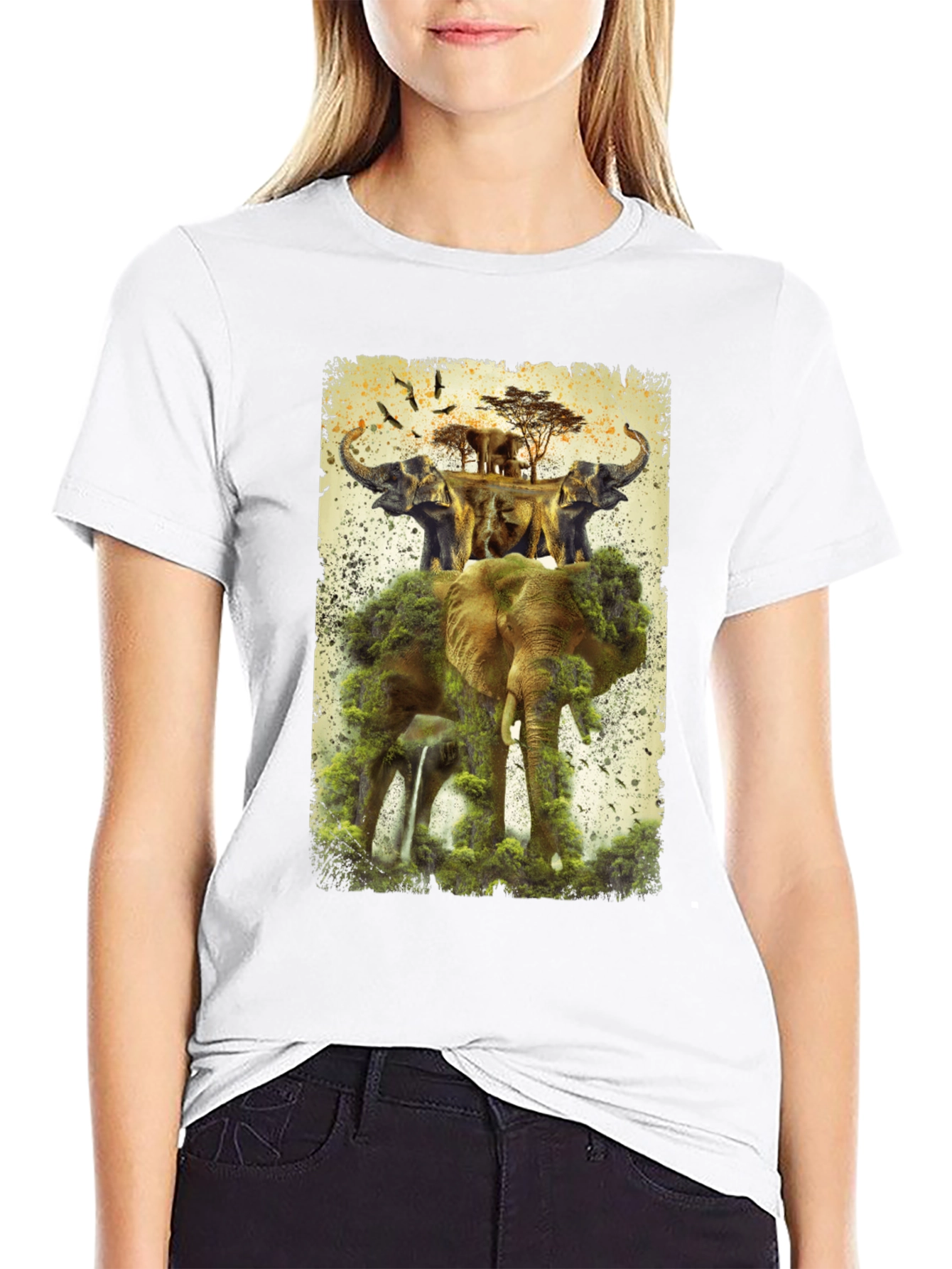 Elephant Kingdom Mens Graphic Tee
