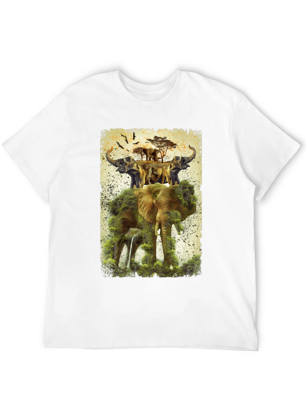 Elephant Kingdom Mens Graphic Tee