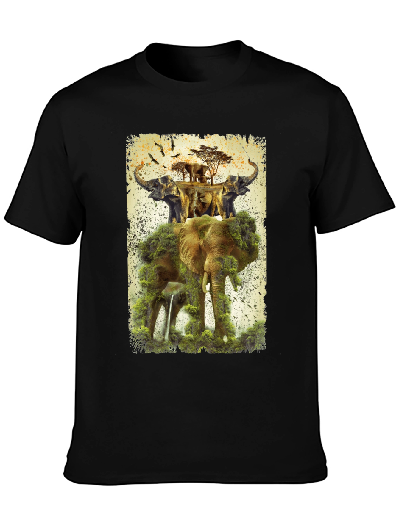 Elephant Kingdom Mens Graphic Tee
