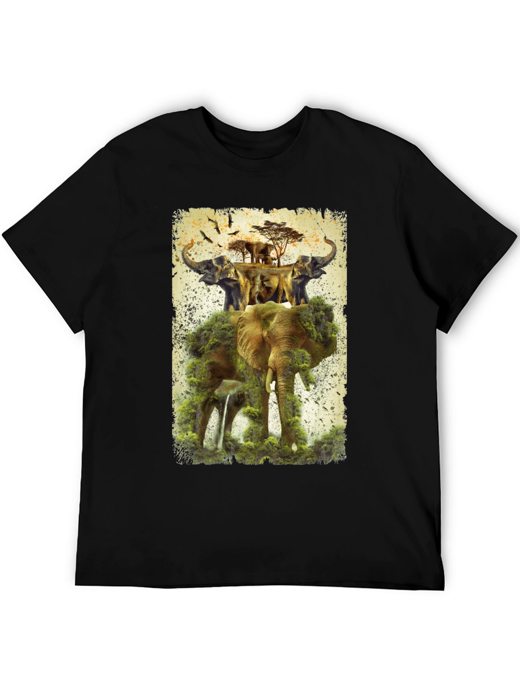 Elephant Kingdom Mens Graphic Tee