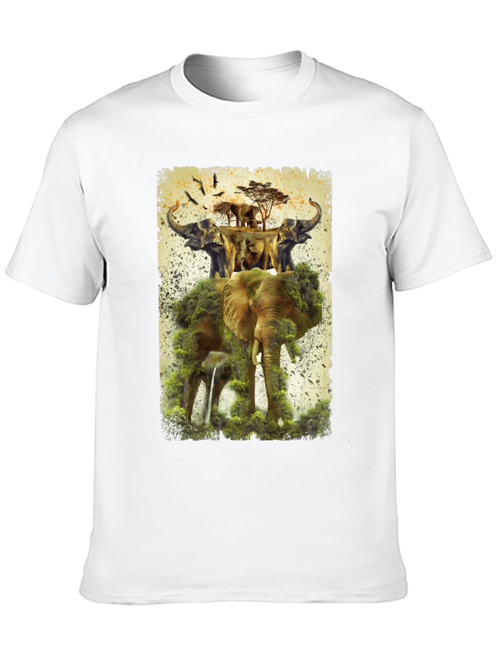 Elephant Kingdom Mens Graphic Tee
