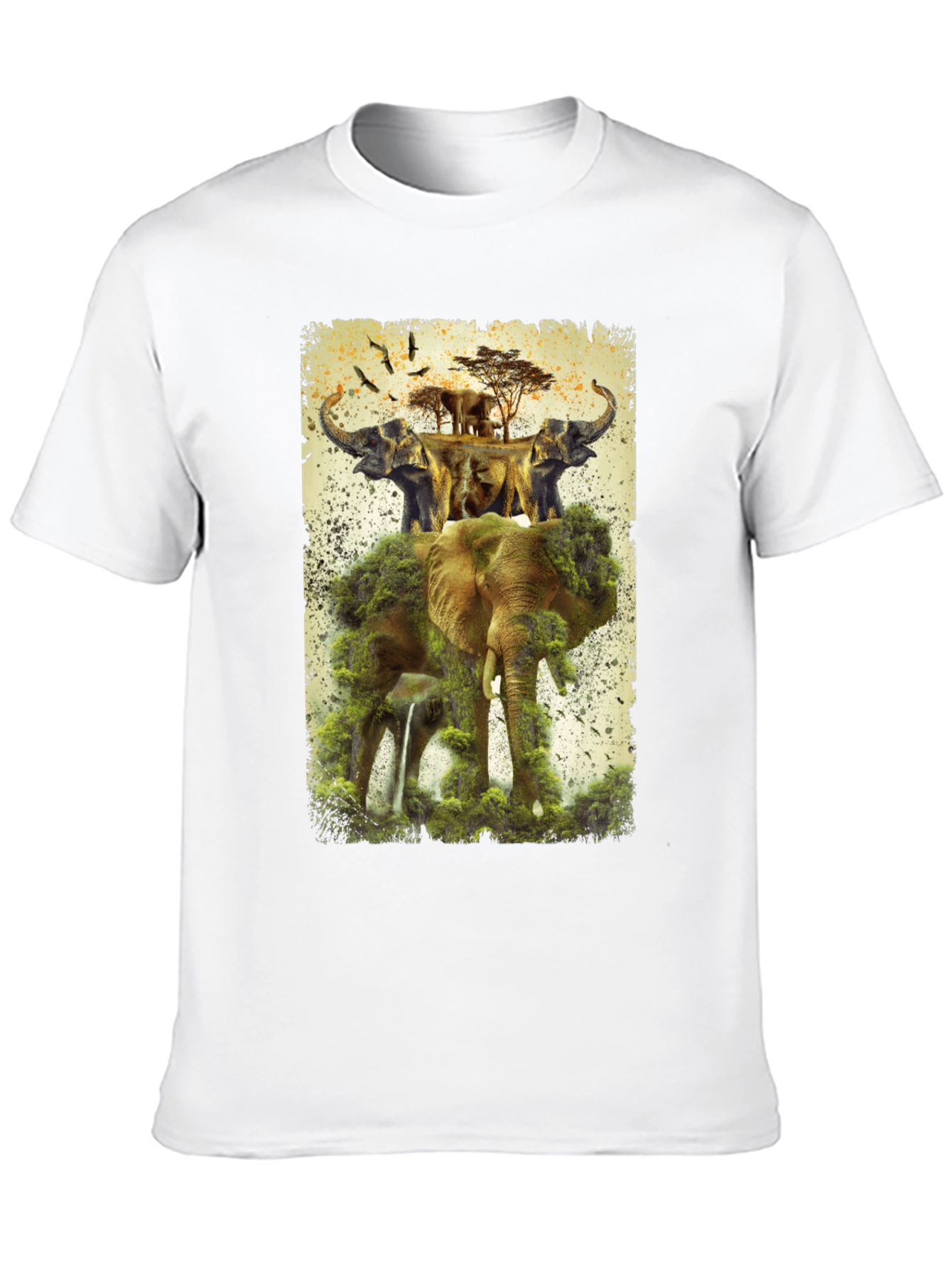 Elephant Kingdom Mens Graphic Tee
