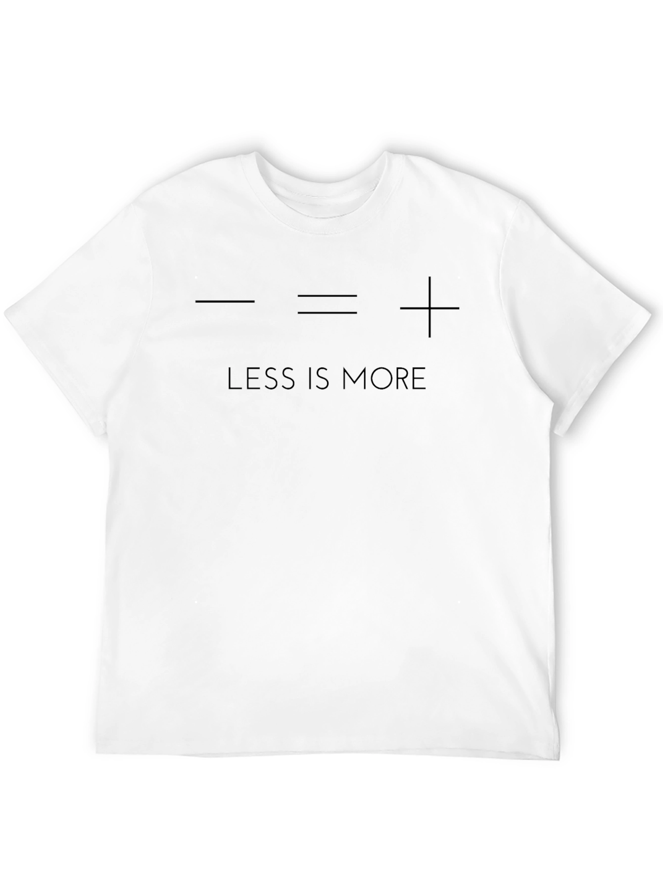 Less is More Graphic T-Shirt - Minimalist Design