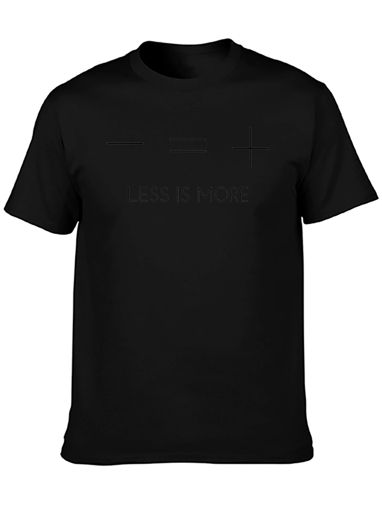 Less is More Graphic T-Shirt - Minimalist Design