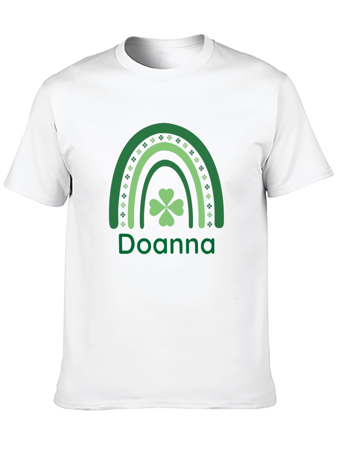 Doanna St. Patricks Day Rainbow Clover T-Shirt