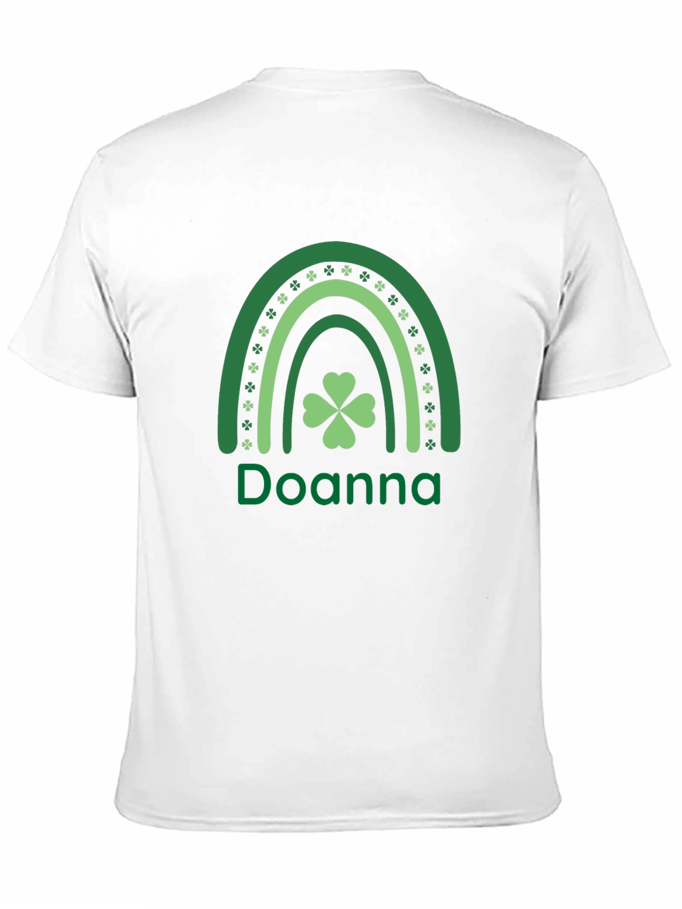 Doanna St. Patricks Day Rainbow Clover T-Shirt